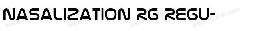Nasalization Rg Regu字体转换
